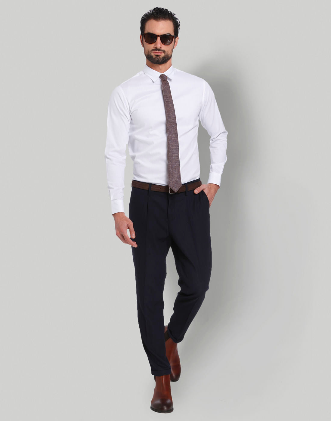 White Full Sleeves Shirt
