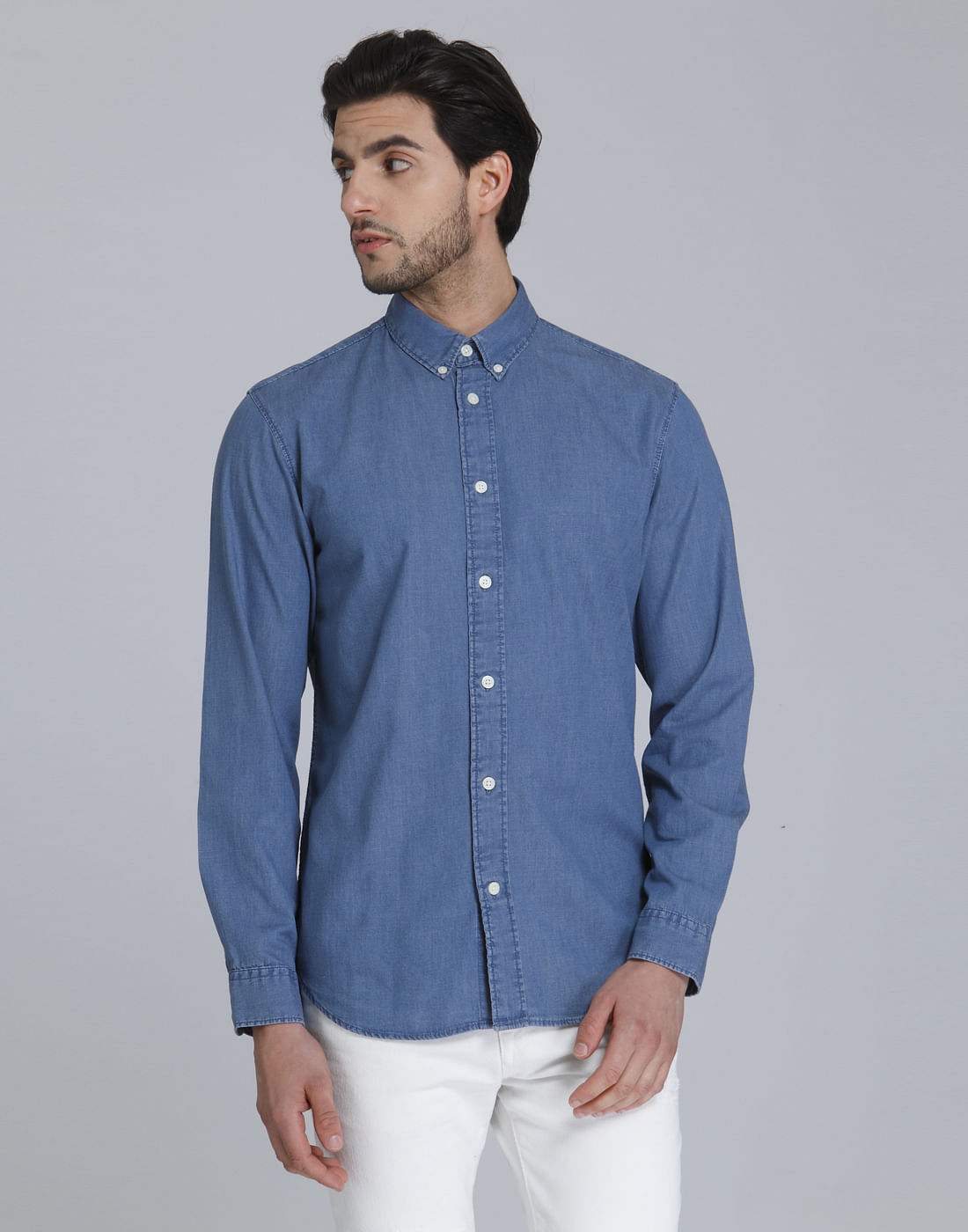 Blue Full Sleeves Shirt