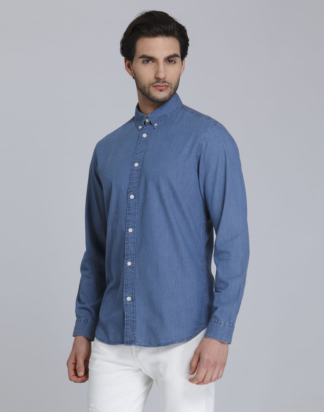 Blue Full Sleeves Shirt
