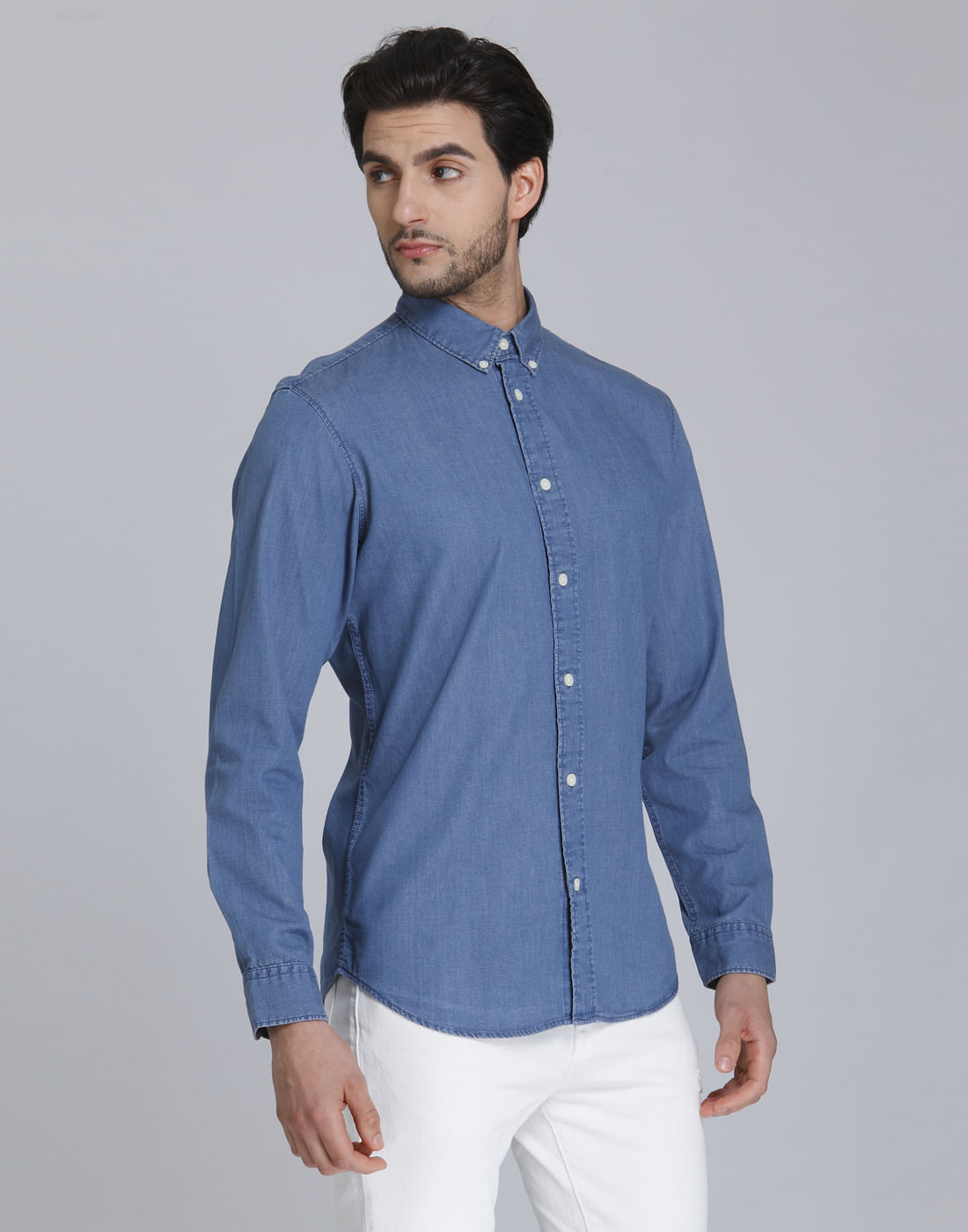 Blue Full Sleeves Shirt