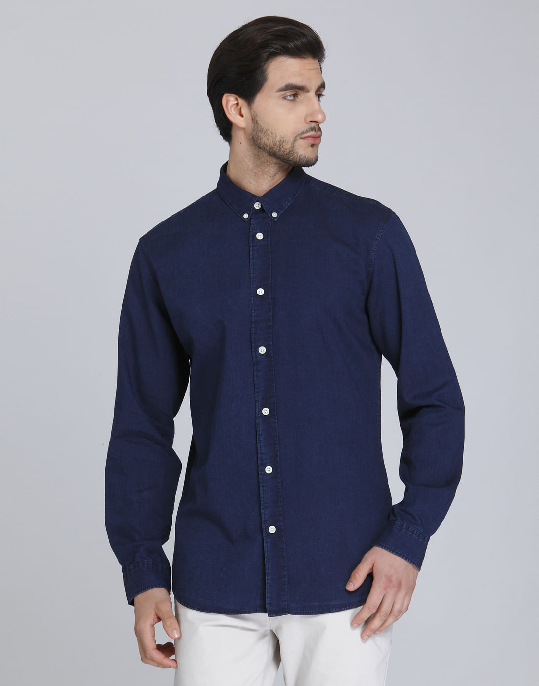 Blue Full Sleeves Shirt