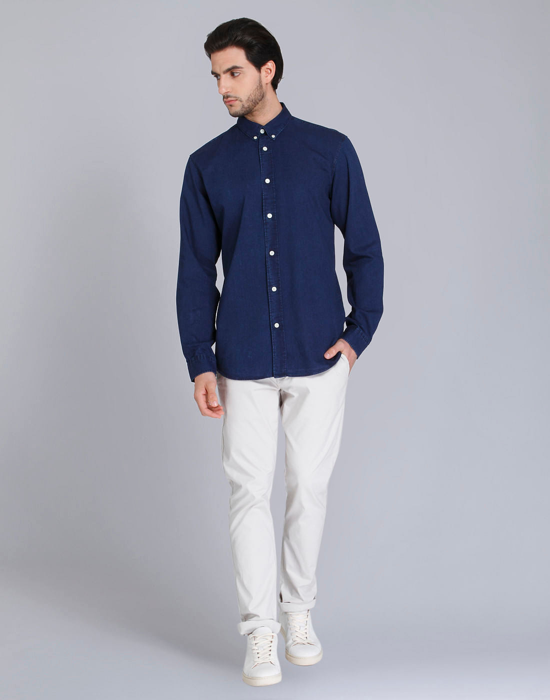 Blue Full Sleeves Shirt