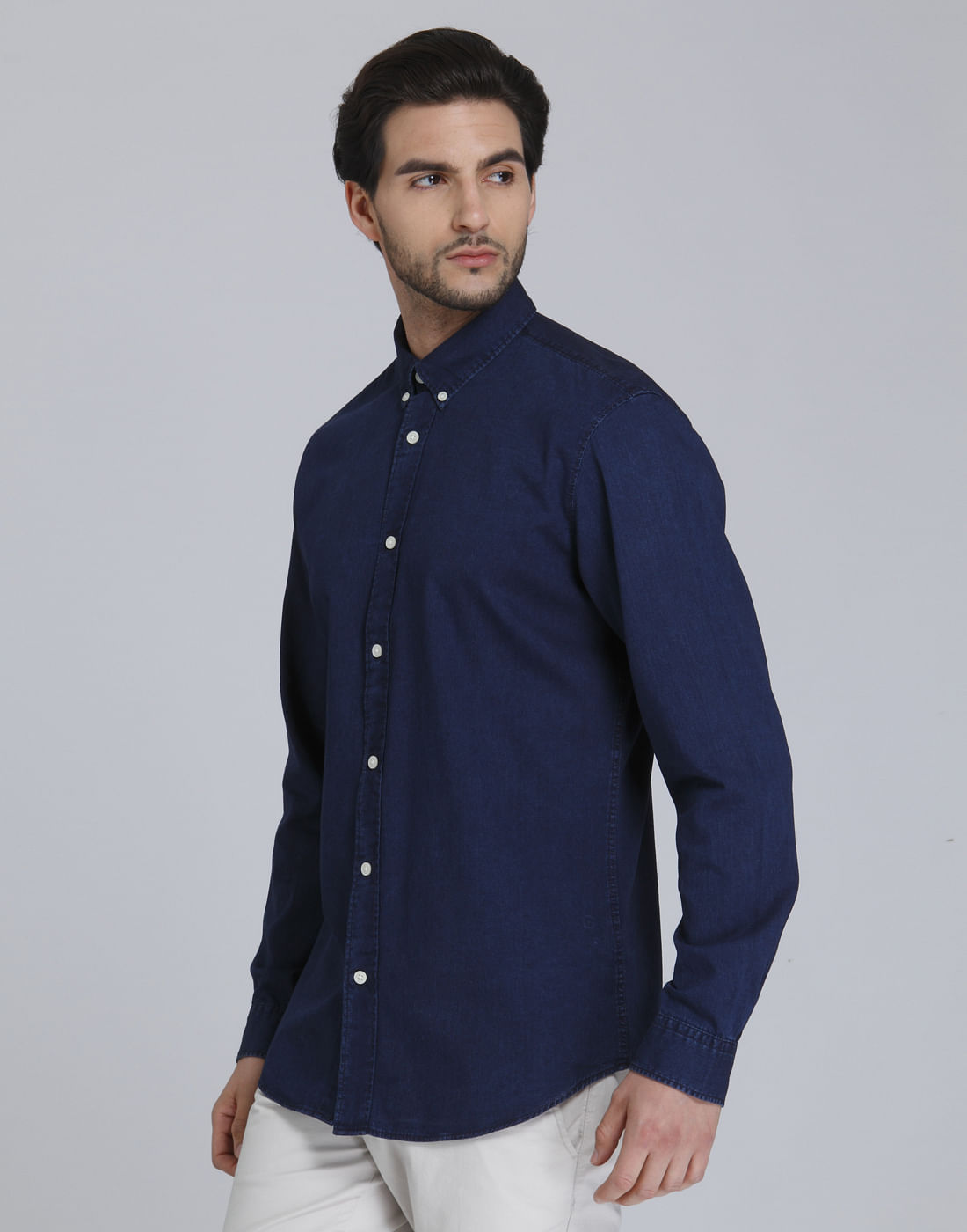 Blue Full Sleeves Shirt