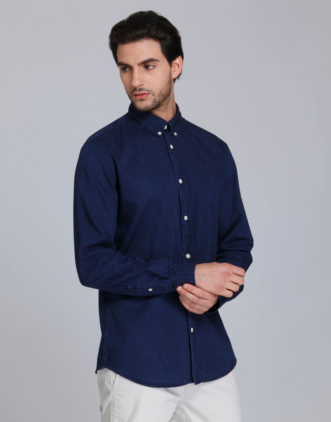 Blue Full Sleeves Shirt
