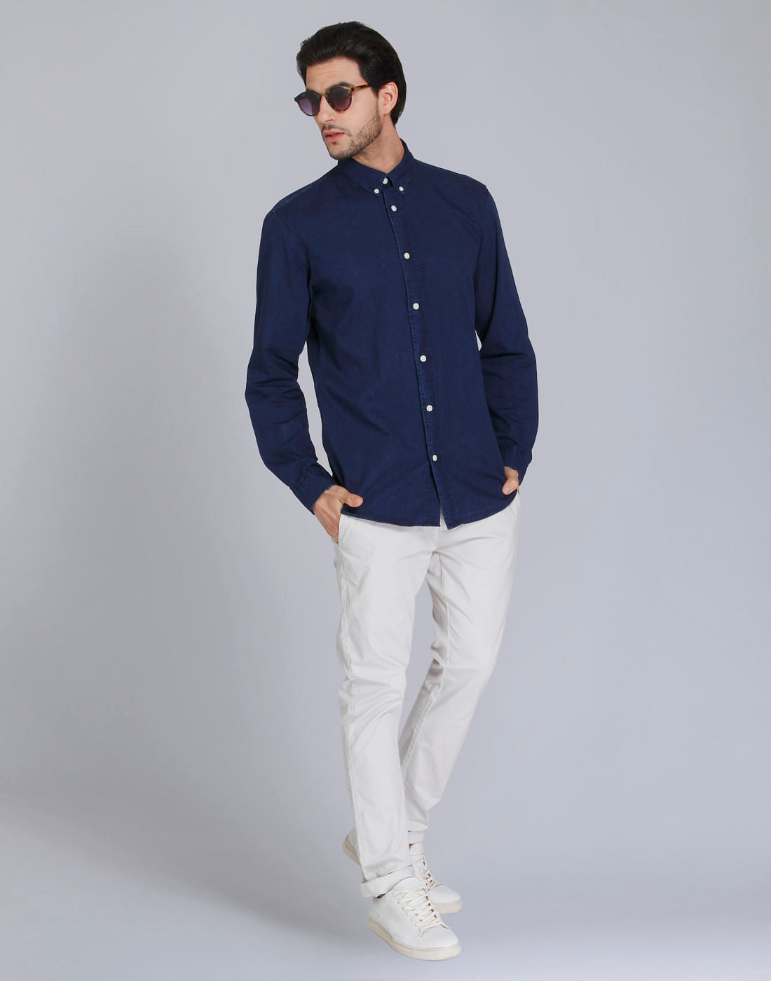 Blue Full Sleeves Shirt