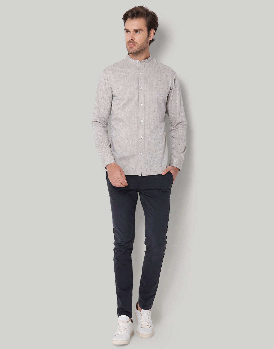 Grey Full Sleeves Shirt