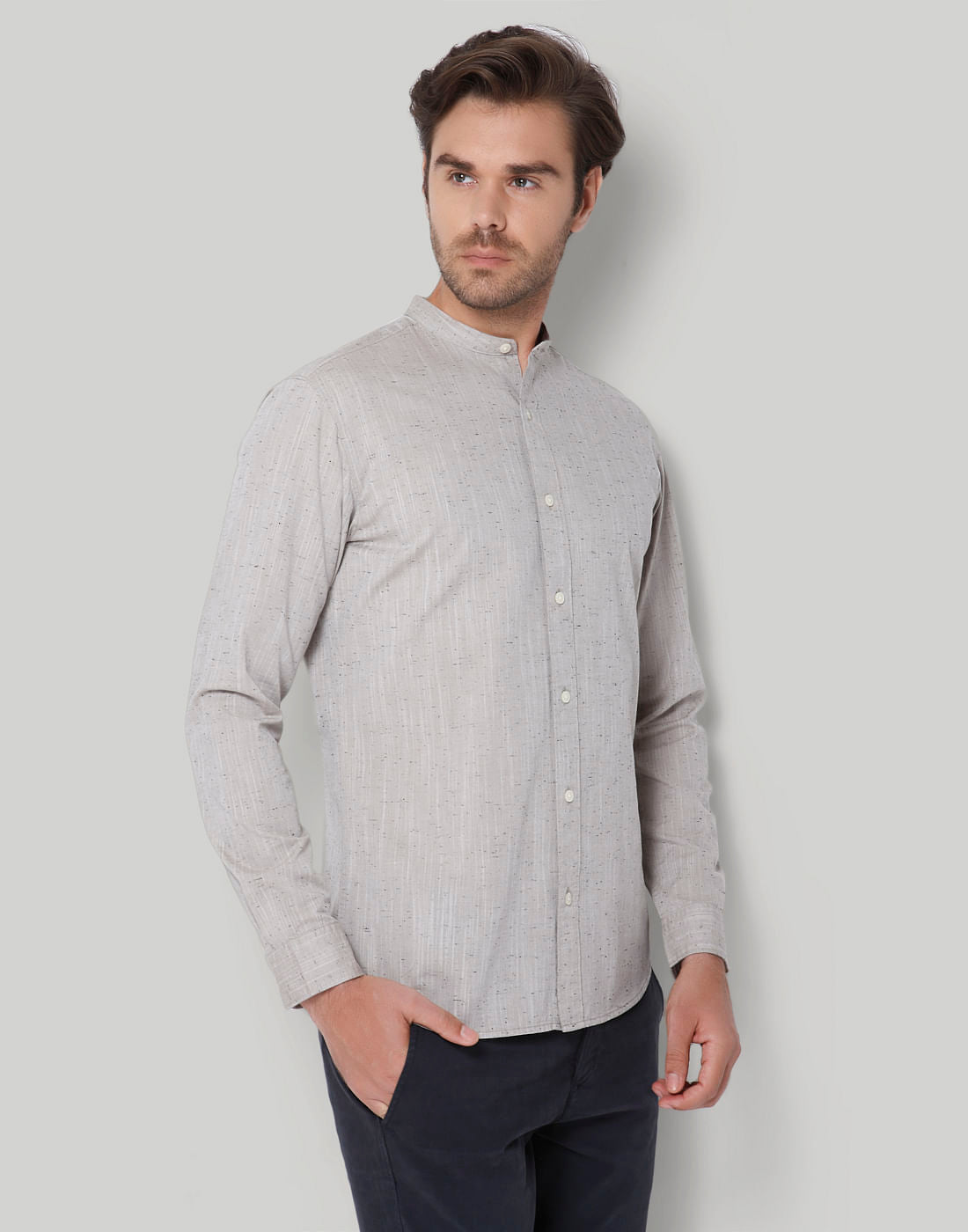 Grey Full Sleeves Shirt
