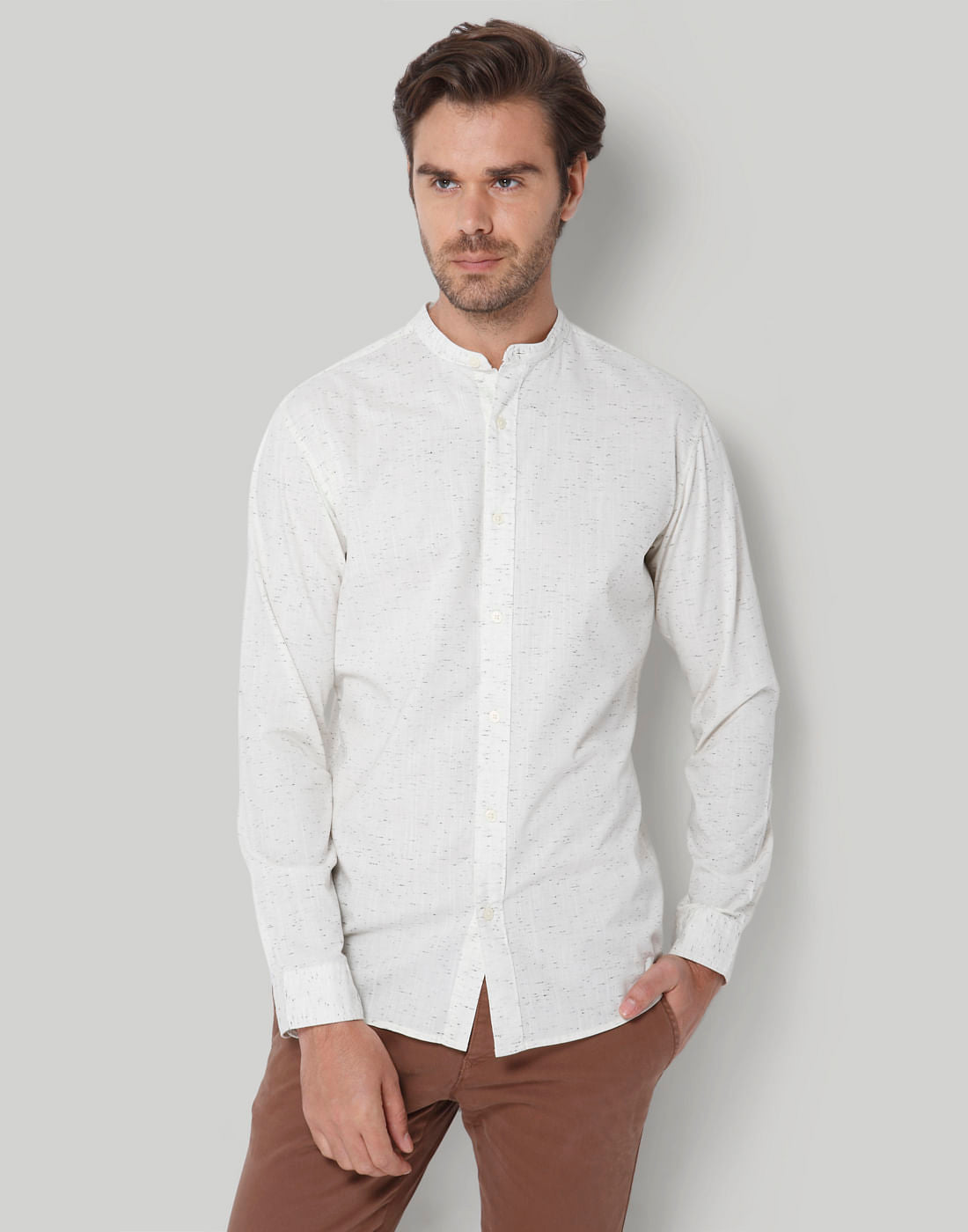 White Full Sleeves Shirt