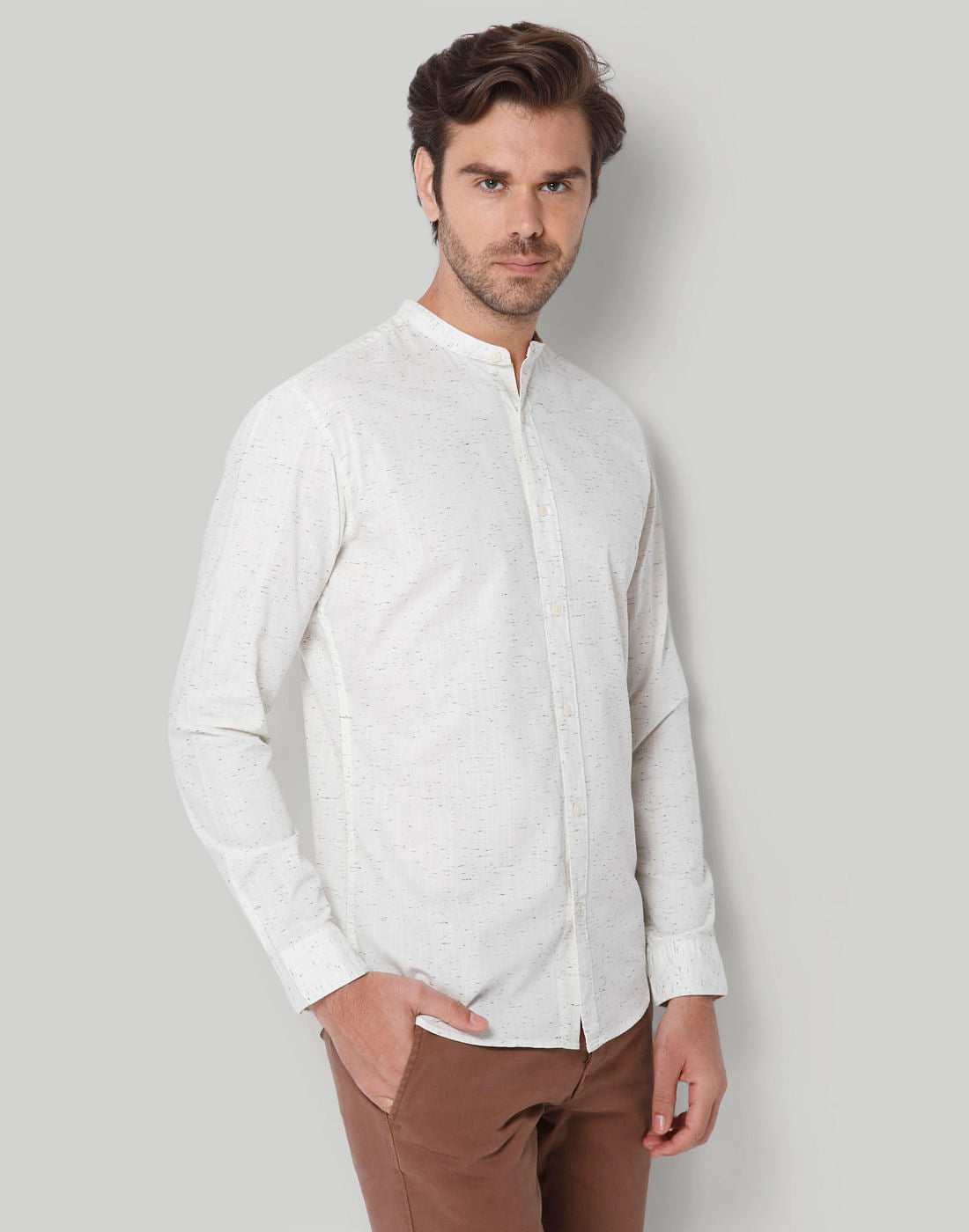 White Full Sleeves Shirt