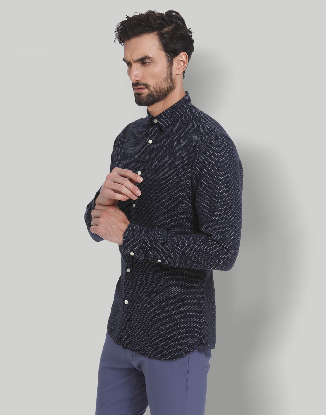 Blue Full Sleeves Shirt