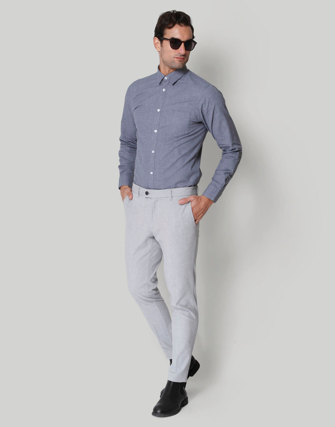 Grey Formal Trousers
