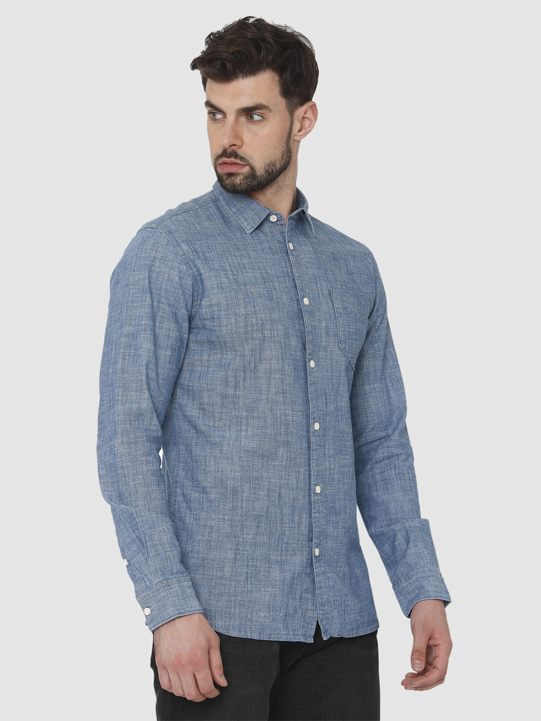 Blue Full Sleeves Shirt