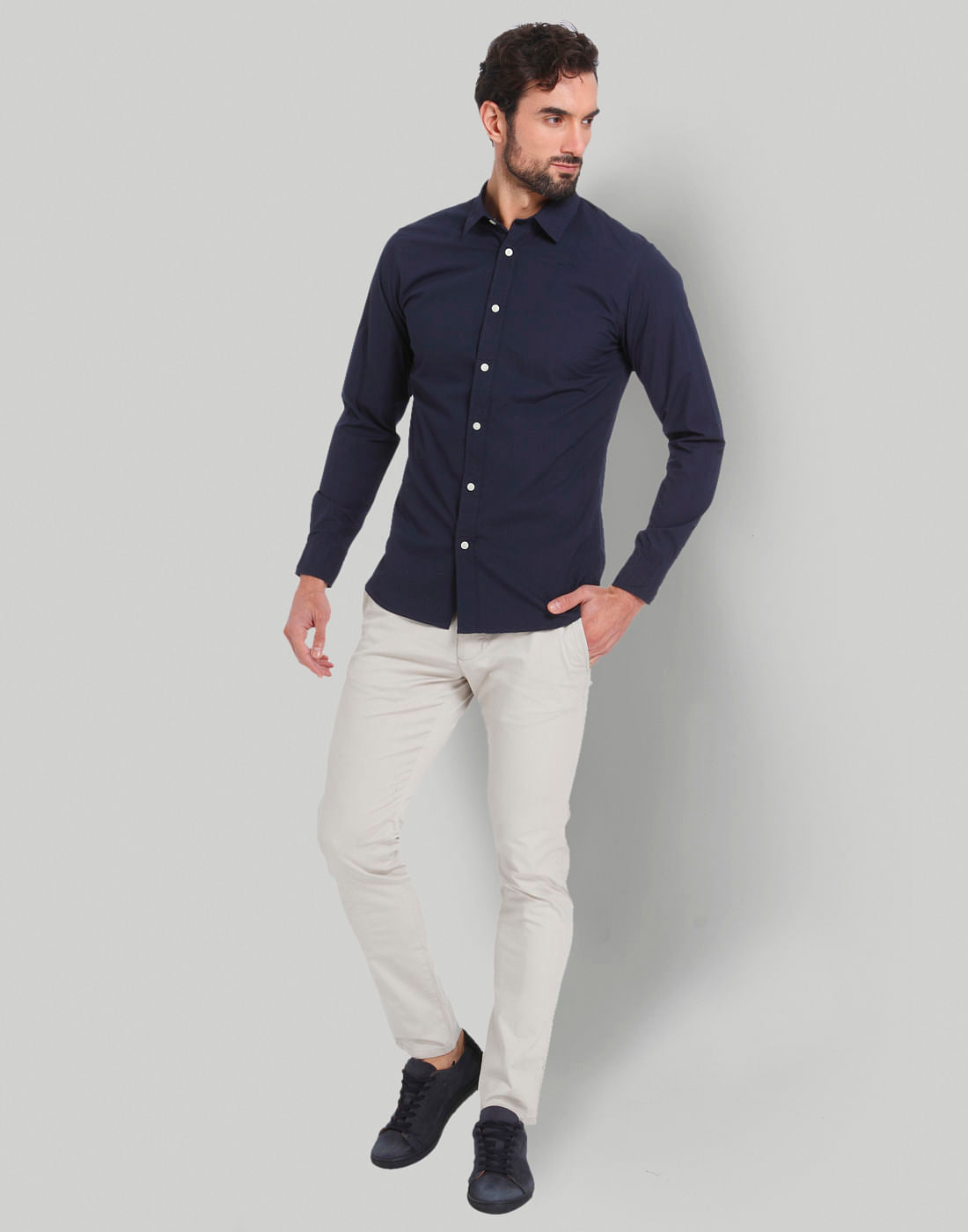 Blue Full Sleeves Shirt
