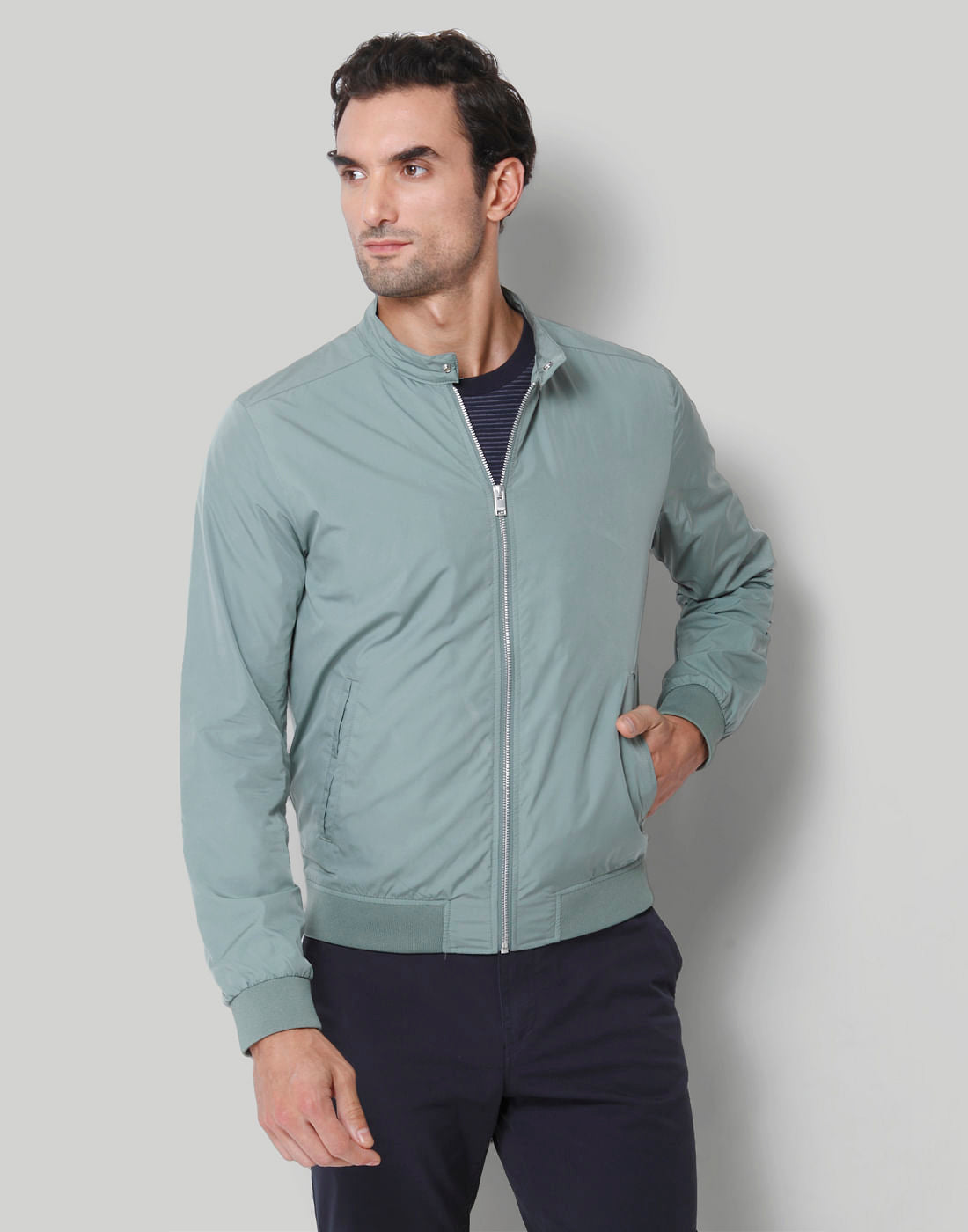 Green Casual Jacket