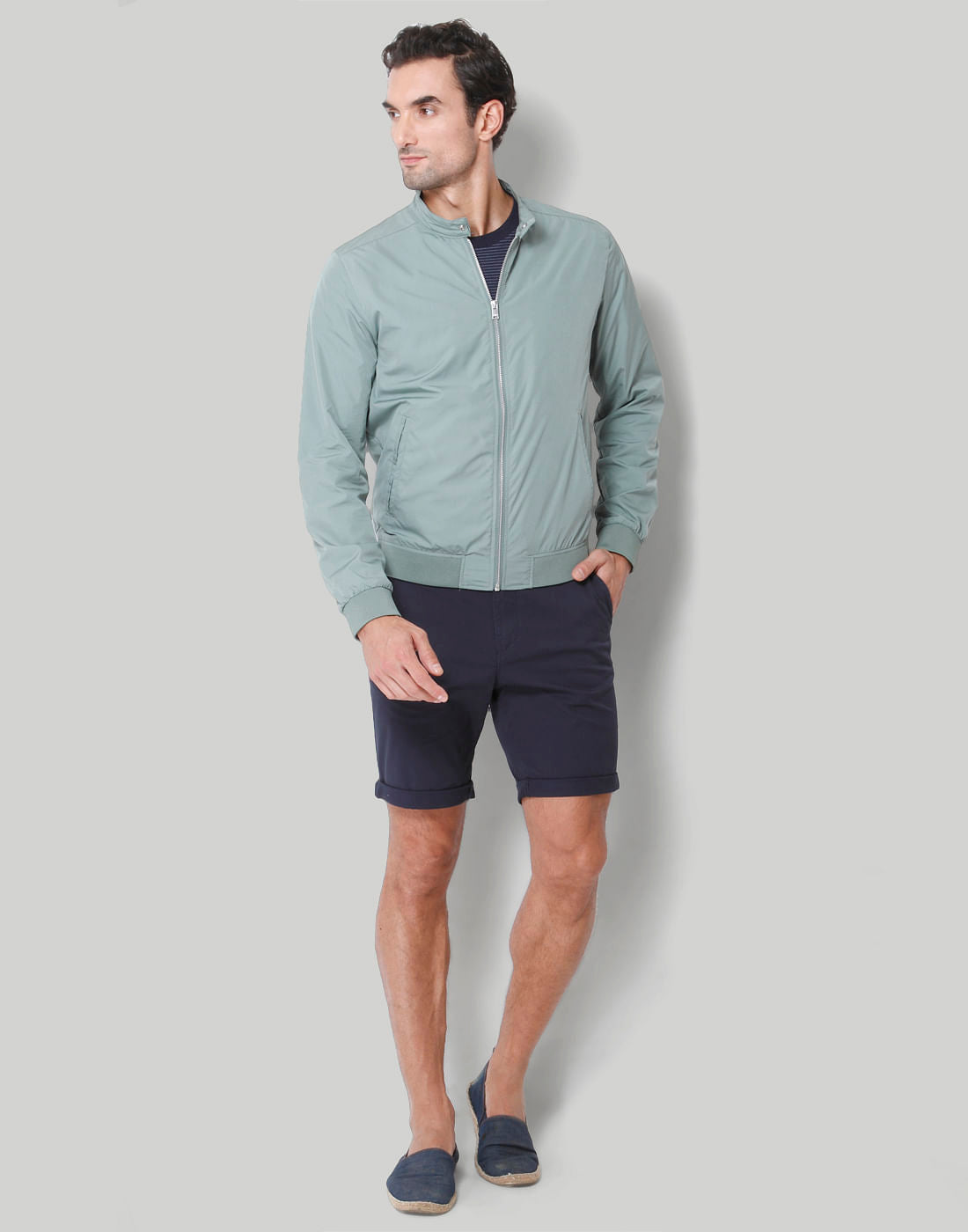 Green Casual Jacket