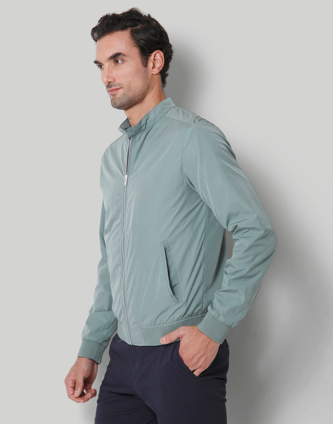 Green Casual Jacket