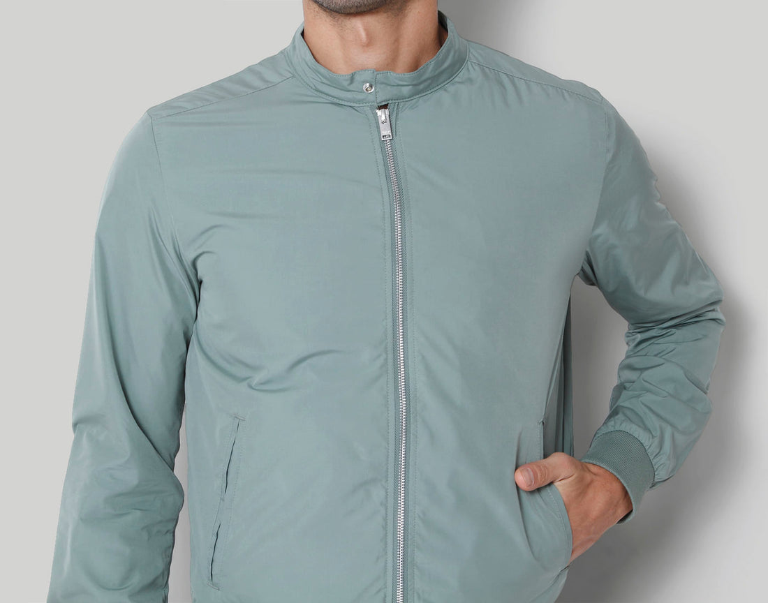 Green Casual Jacket