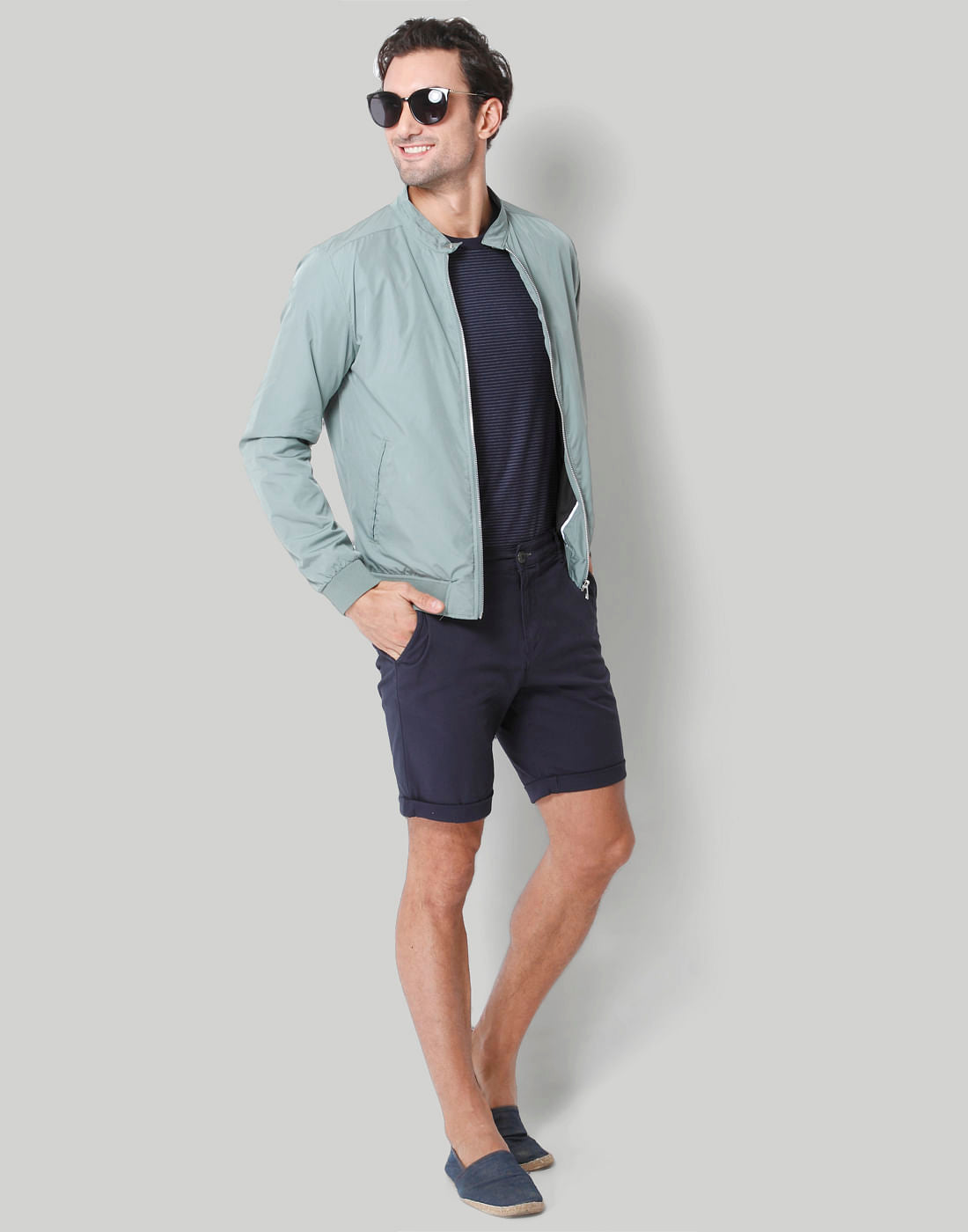 Green Casual Jacket