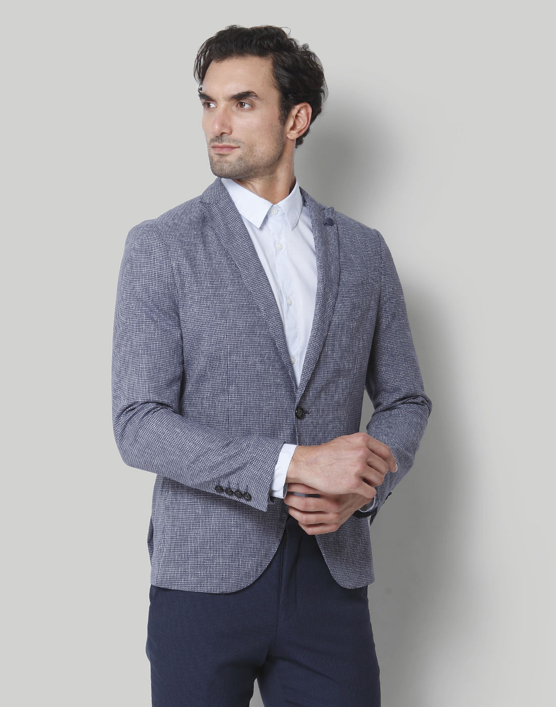 Blue Check Blazer