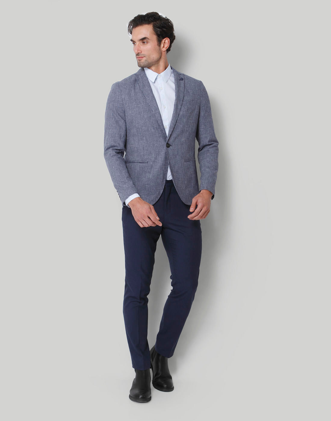 Blue Check Blazer