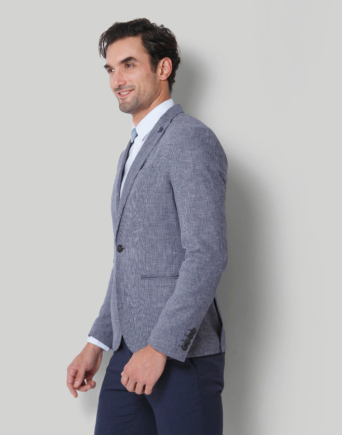 Blue Check Blazer