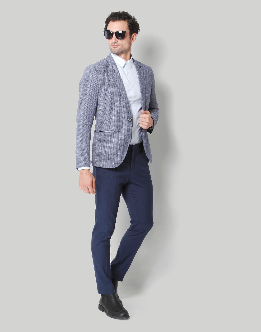 Blue Check Blazer