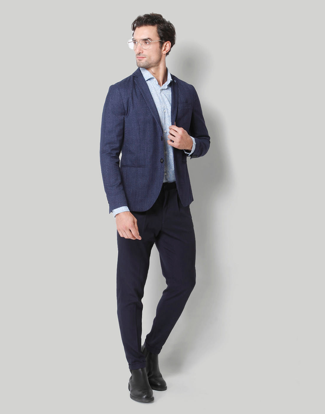 Blue Check Blazer