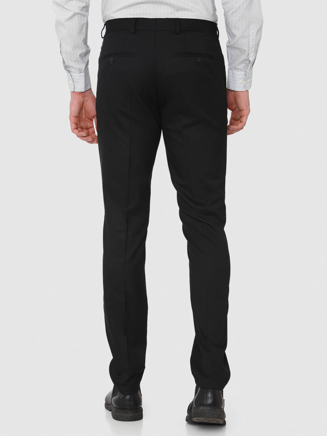 Black Slim Fit Formal Trousers