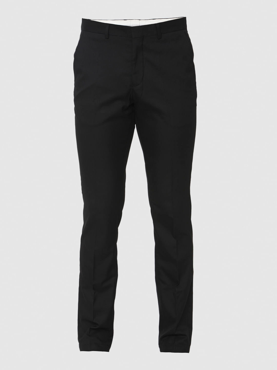 Black Slim Fit Formal Trousers