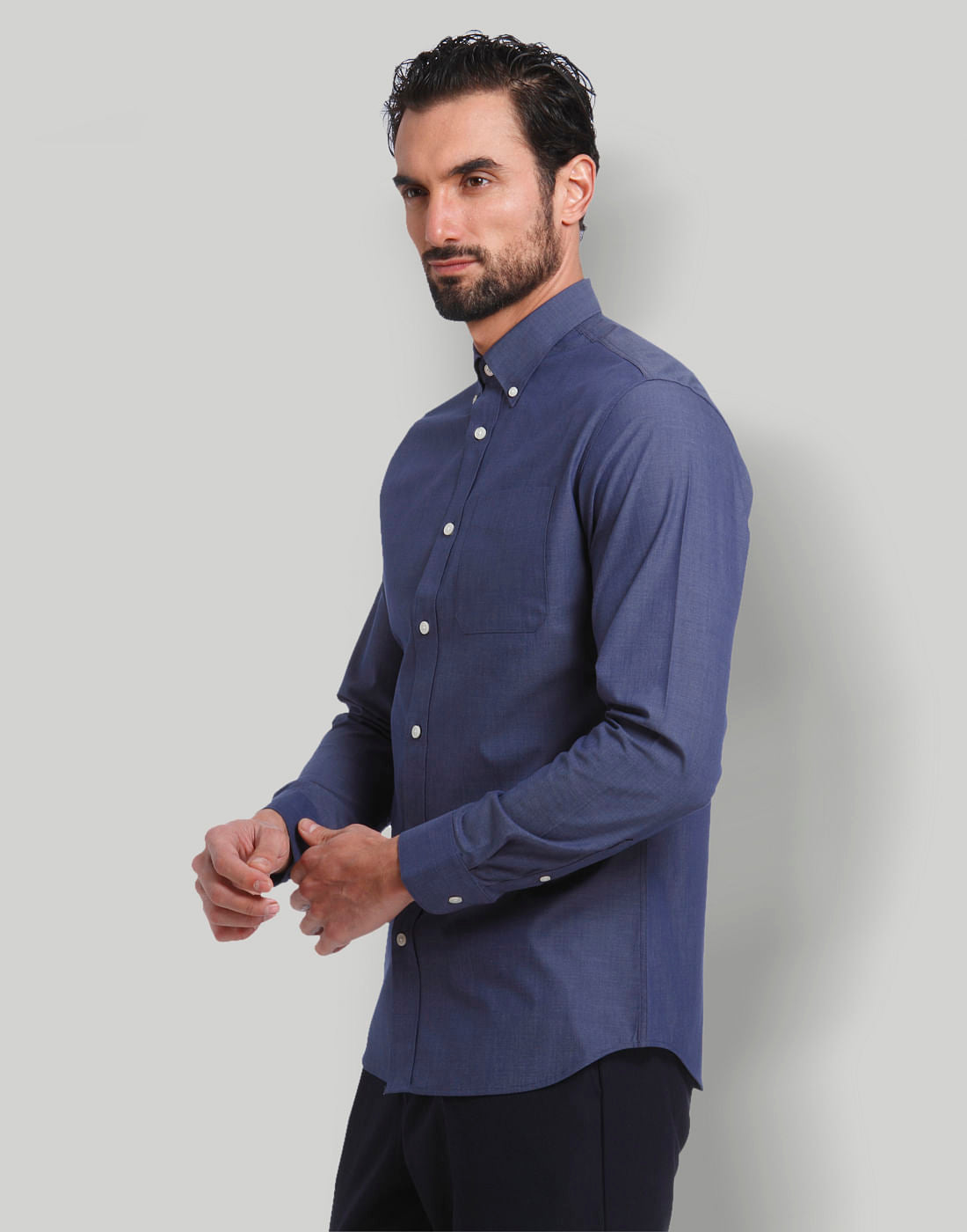 Blue Full Sleeves Shirt