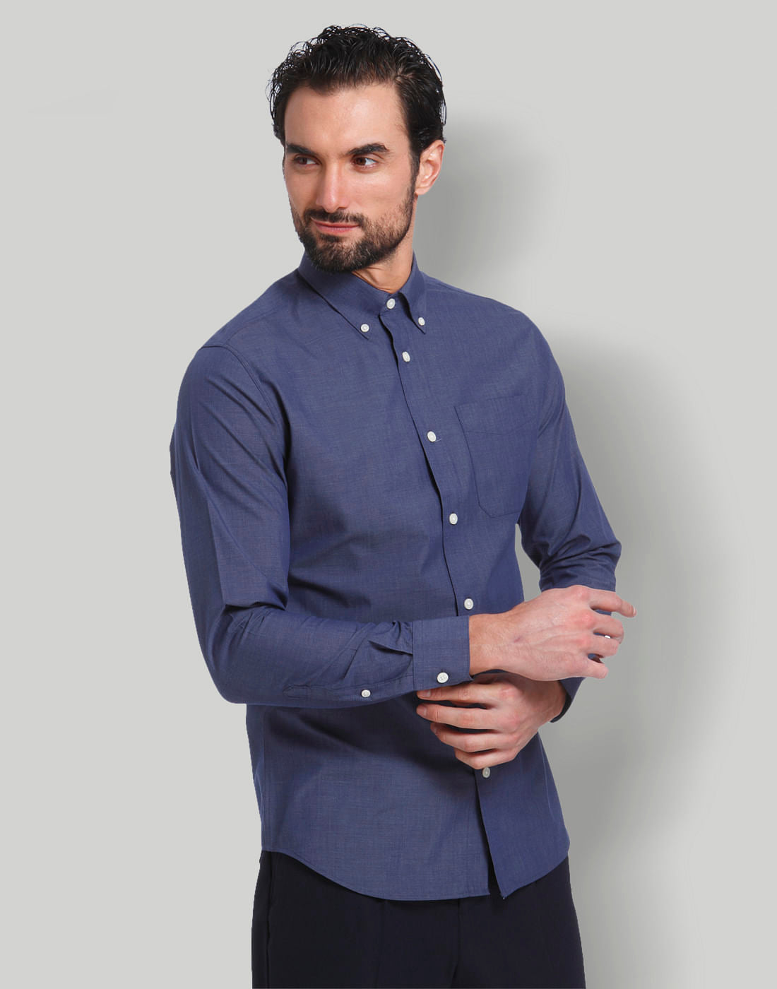 Blue Full Sleeves Shirt