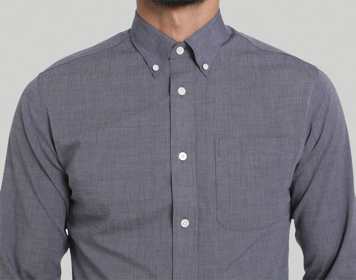 Grey Full Sleeves Shirt