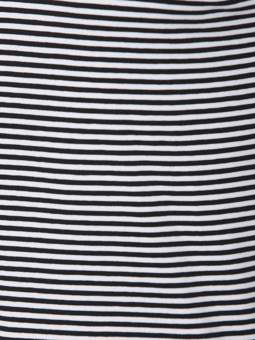 Black Striped Crew Neck T-Shirt