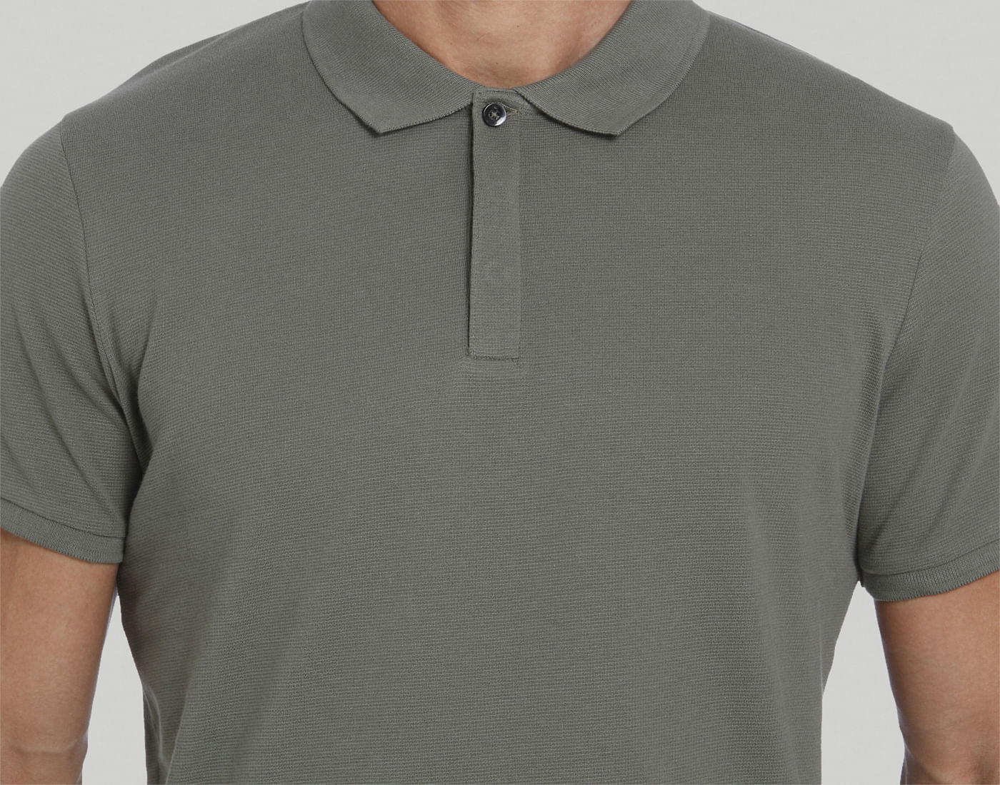 Green Polo Neck T-Shirt
