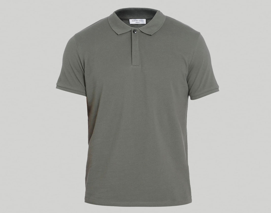 Green Polo Neck T-Shirt