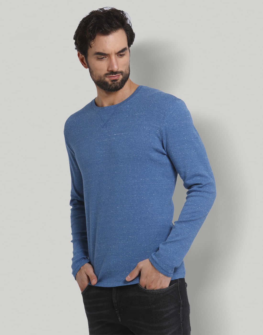 Blue Crew Neck T-Shirt