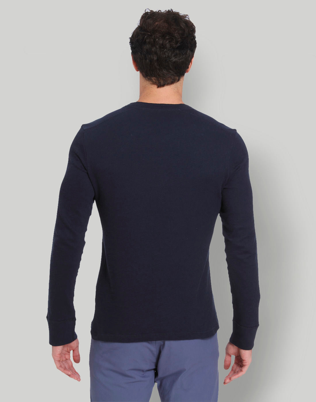 Blue Henley T-Shirt