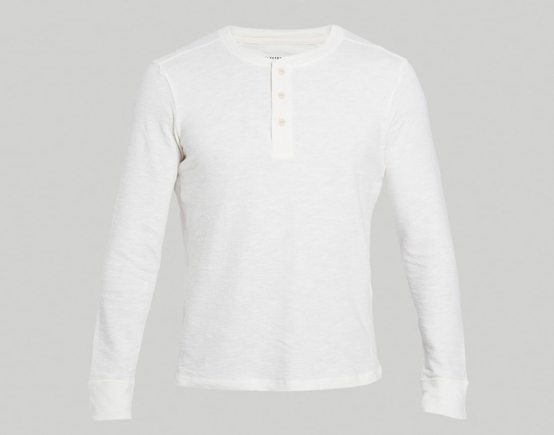 White Henley T-Shirt