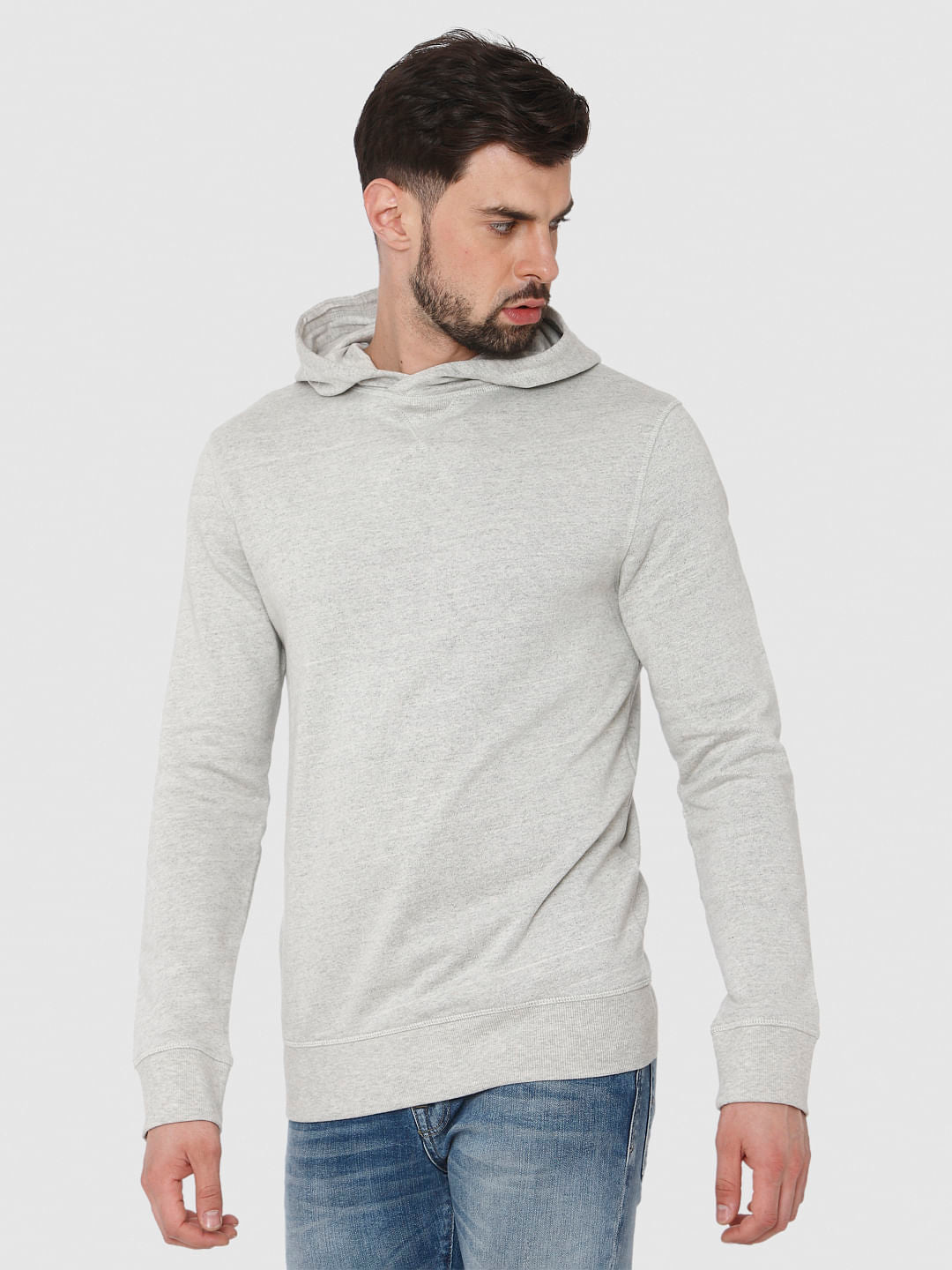 Light Grey Hooded Sweatshirt