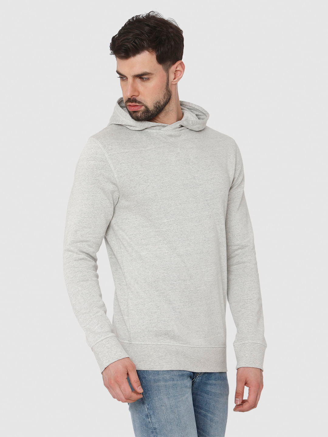 Light Grey Hooded Sweatshirt