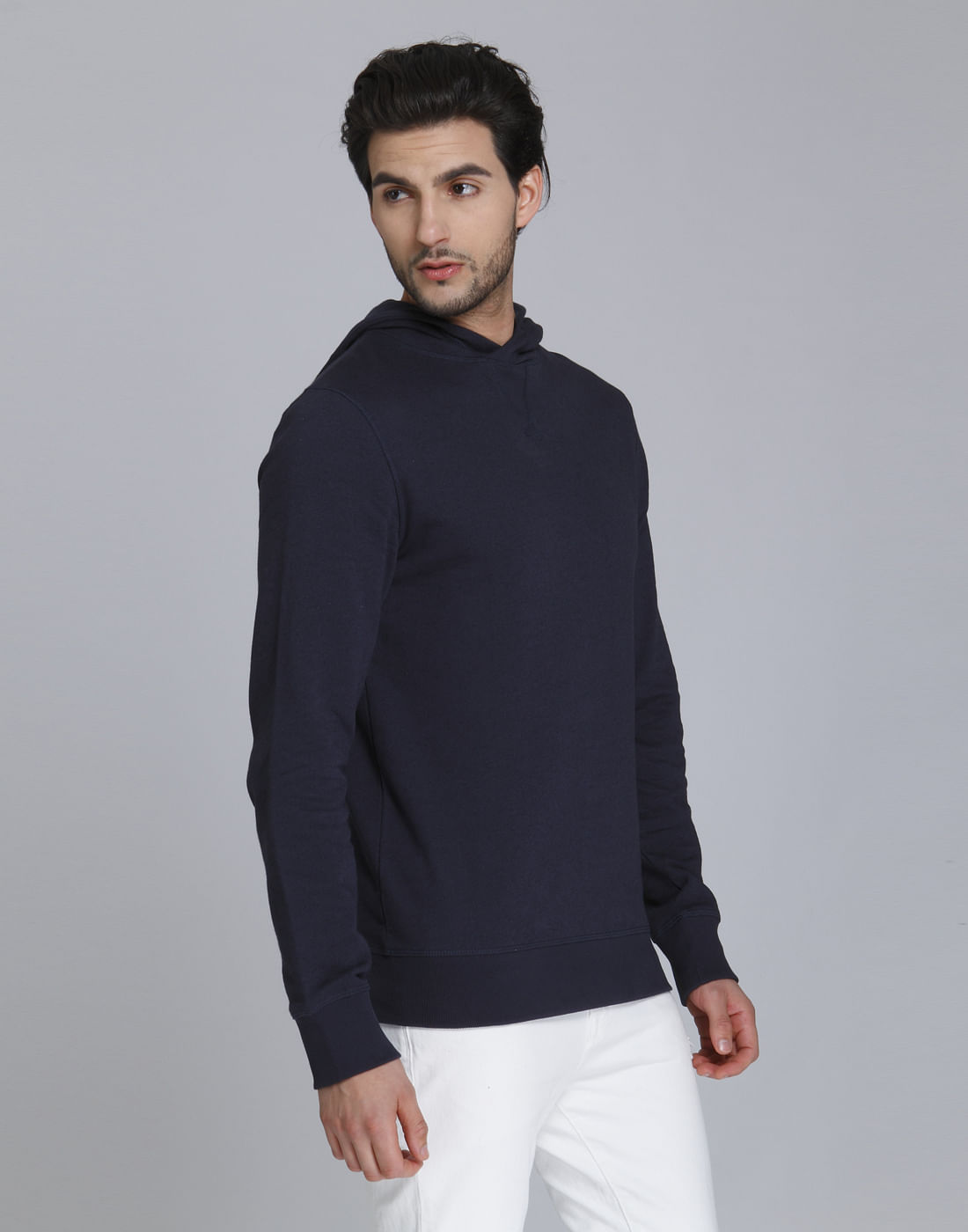 Blue Hooded Sweatshirt