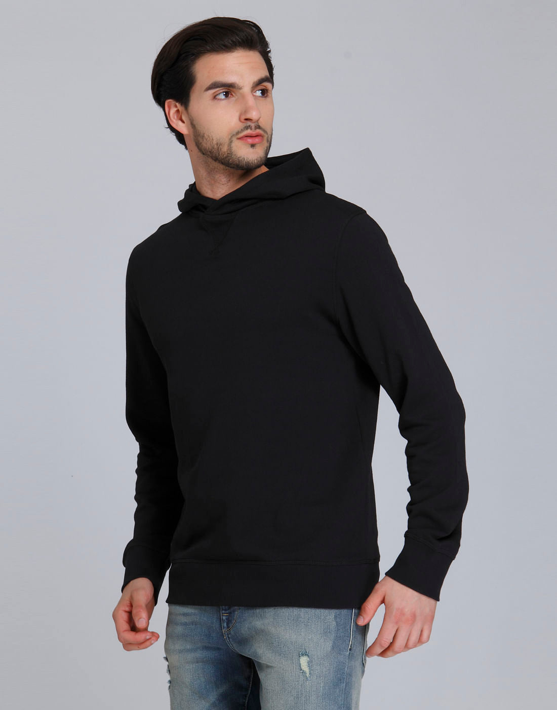 Black Hooded Sweatshirt