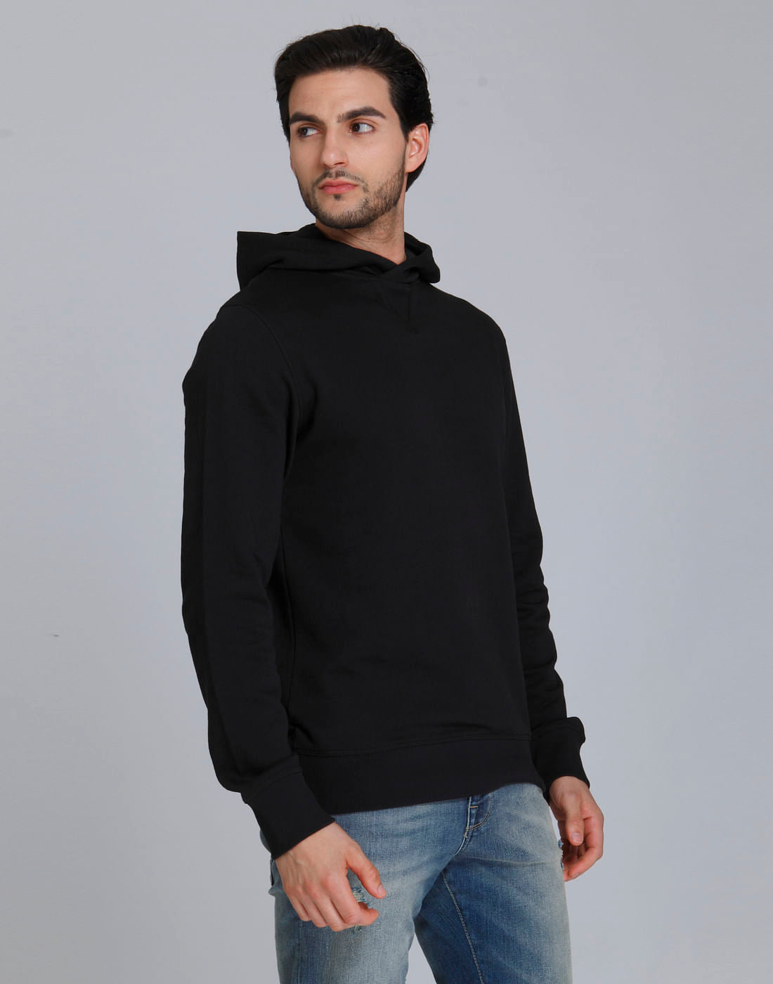 Black Hooded Sweatshirt