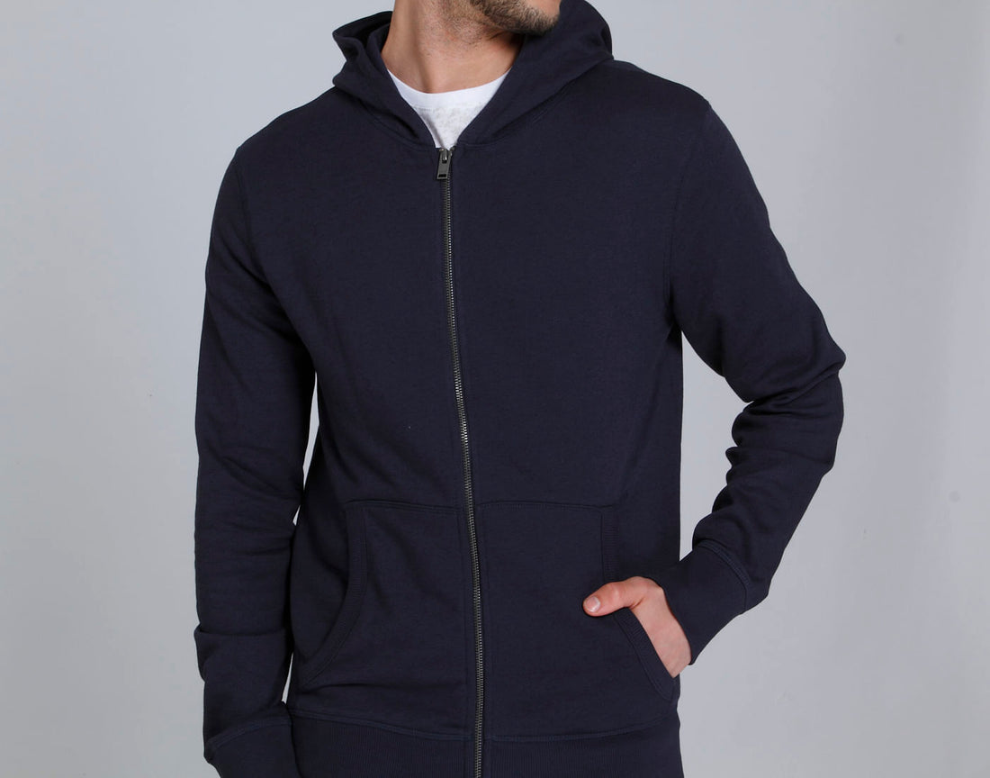 Blue Hooded Sweatshirt
