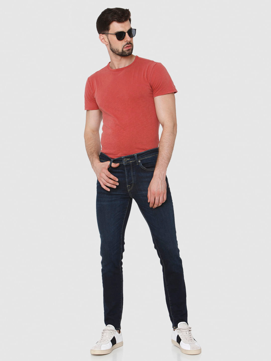 Dark Blue Pete Skinny Fit Jeans