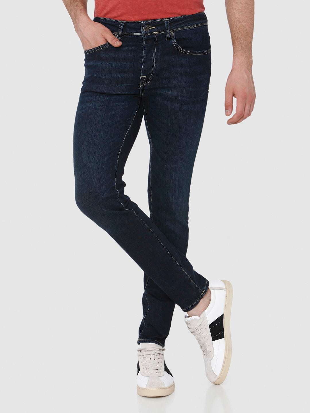 Dark Blue Pete Skinny Fit Jeans