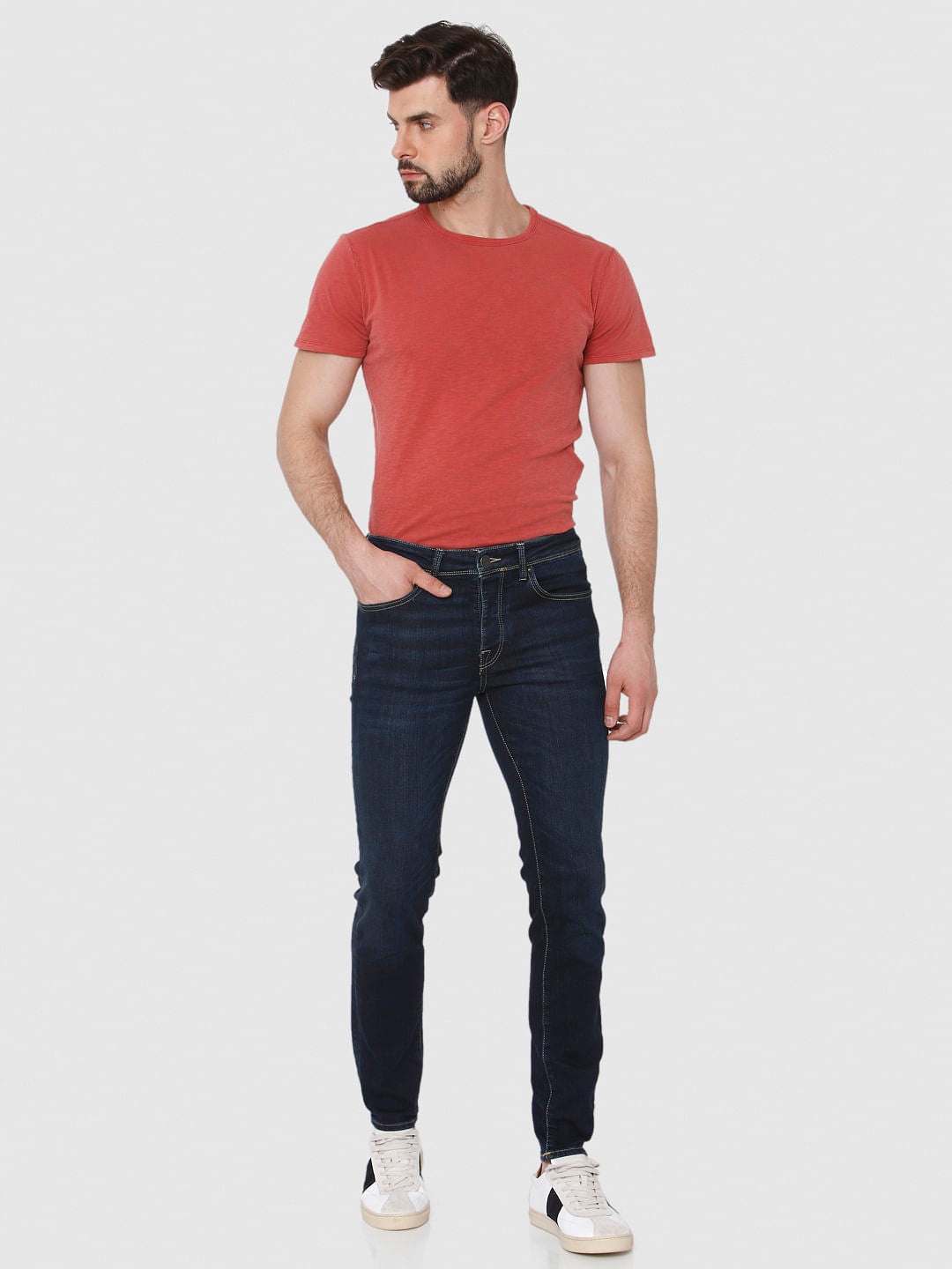 Dark Blue Pete Skinny Fit Jeans