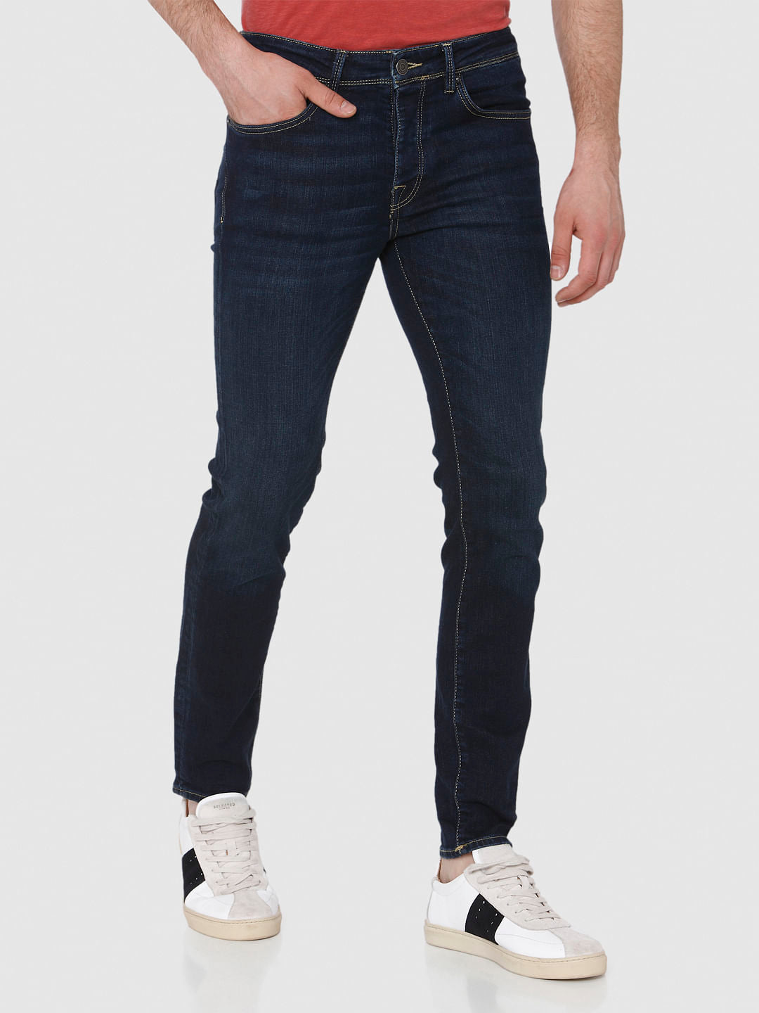 Dark Blue Pete Skinny Fit Jeans