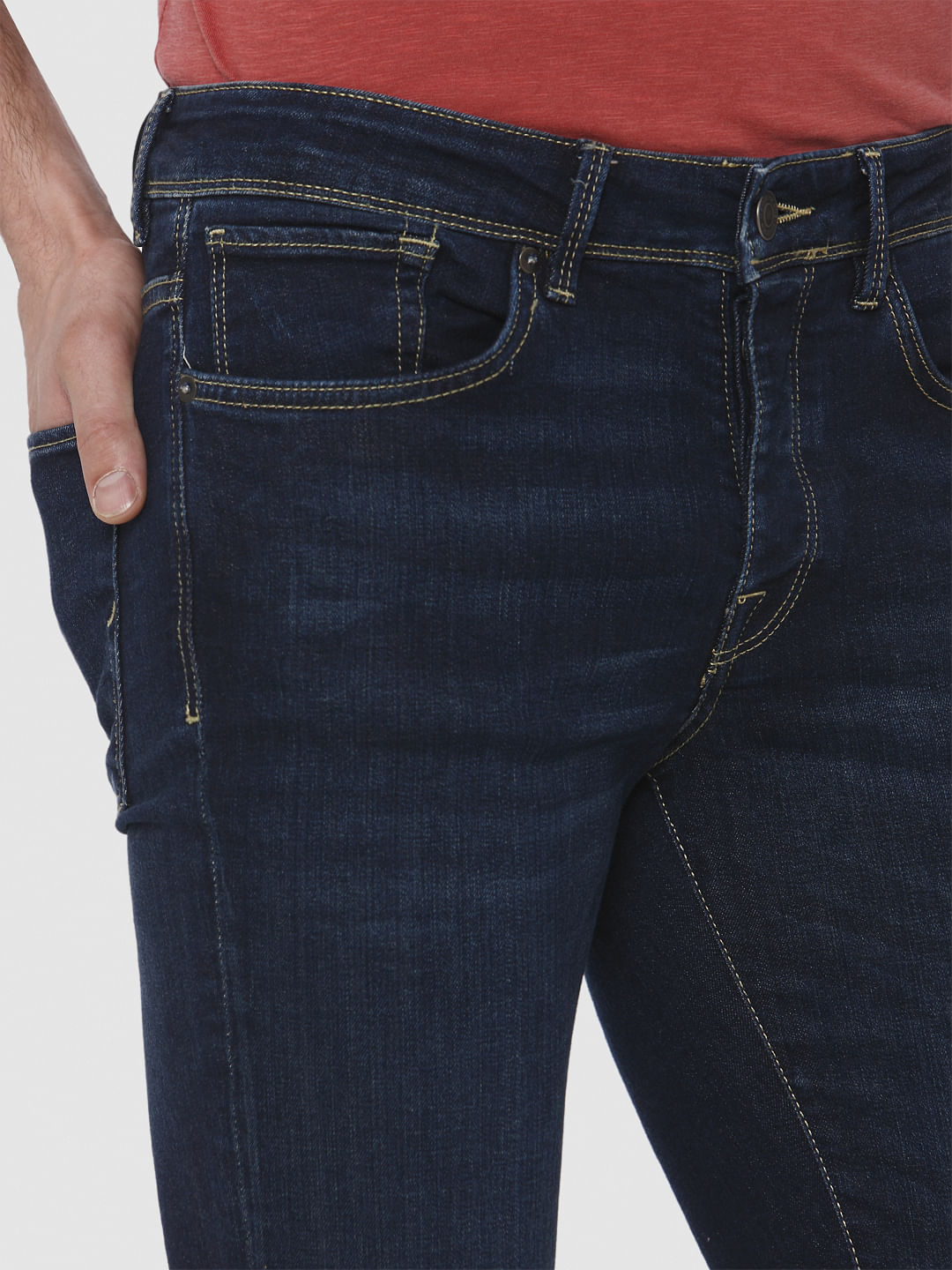 Dark Blue Pete Skinny Fit Jeans