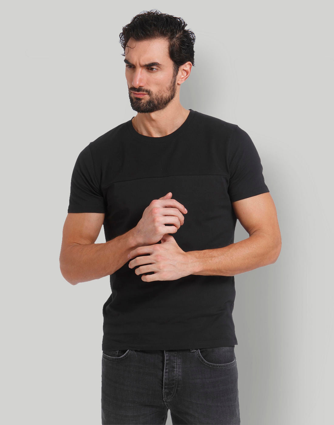 Black Crew Neck T-Shirt
